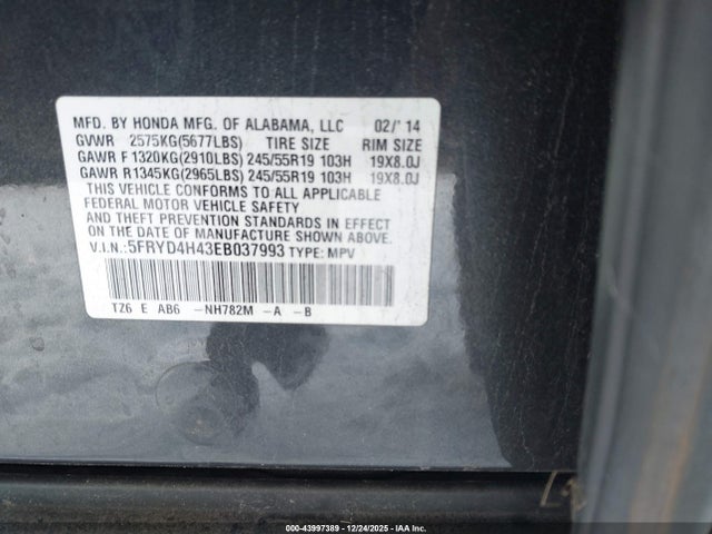 Acura Mdx Technology Package 2014 5FRYD4H43EB037993 Image 9