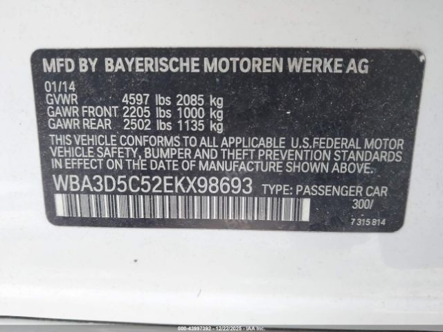 2014 BMW 328D WBA3D5C52EKX98693 Photo 8