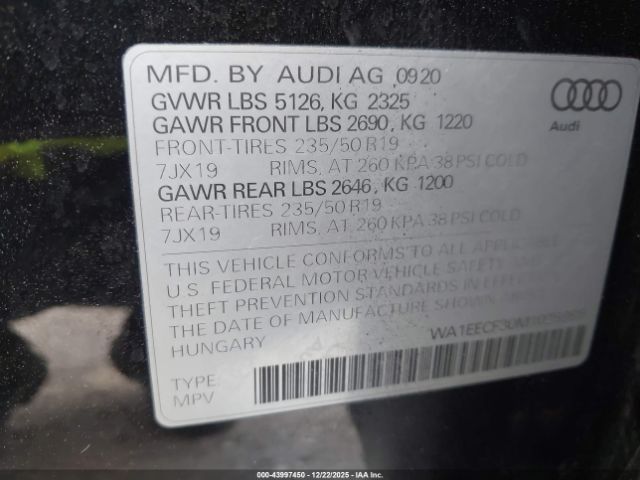 2021 AUDI Q3 WA1EECF30M1025999 Photo 8