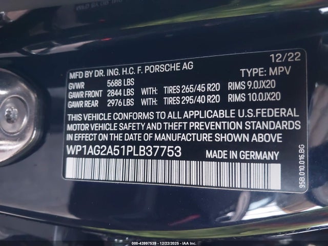 2023 PORSCHE MACAN WP1AG2A51PLB37753 Photo 8