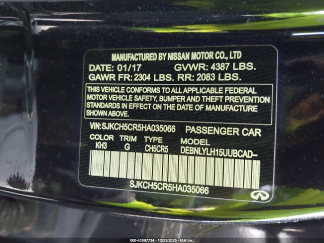 2017 INFINITI QX30 SJKCH5CR5HA035066 Photo 8