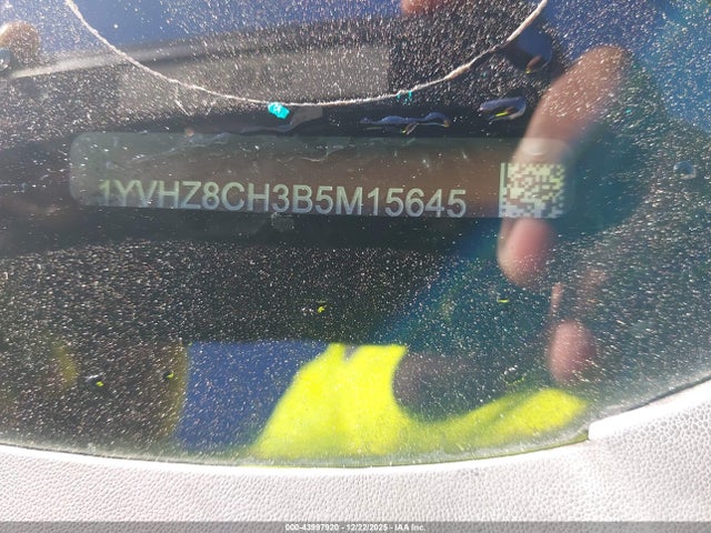 43997920 :رقم المزاد ، 1YVHZ8CH3B5M15645 vin ، 2011 Mazda Mazda6 I Touring مزاد بيع