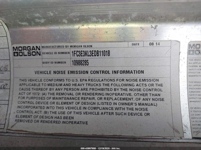 Ford E-350 Stripped 2014 1FC3E3KL3EDB11018 Image 8