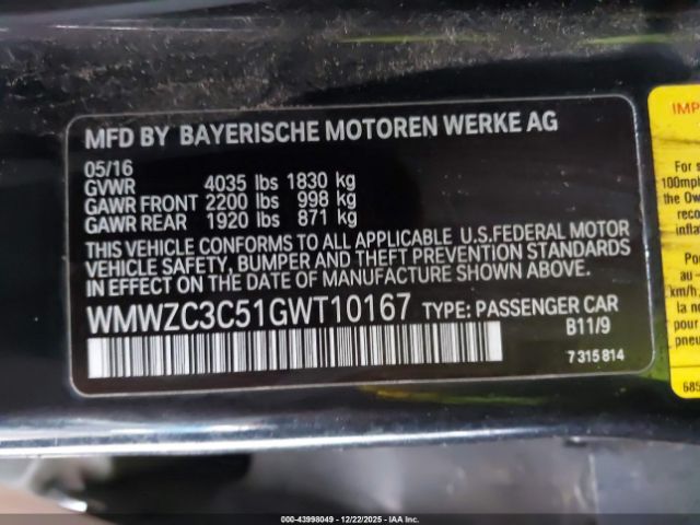 2016 MINI COUNTRYMAN WMWZC3C51GWT10167 Photo 8