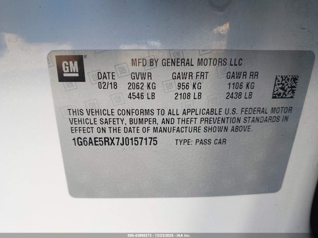 2018 CADILLAC ATS 1G6AE5RX7J0157175 Photo 8