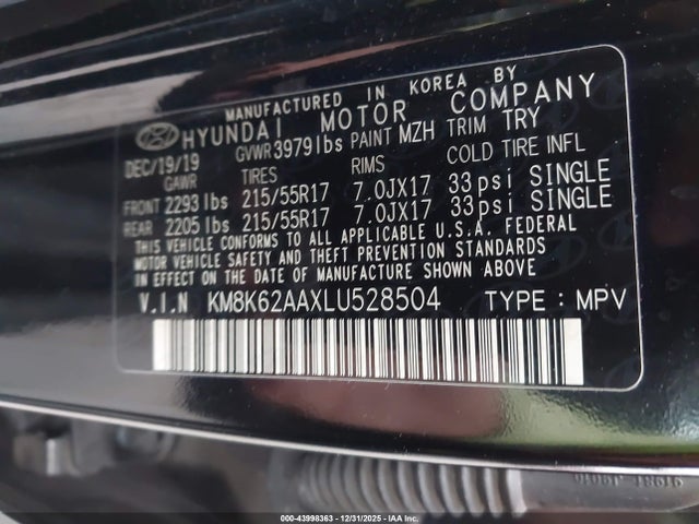 Hyundai Kona Sel Plus 2020 KM8K62AAXLU528504 Image 9