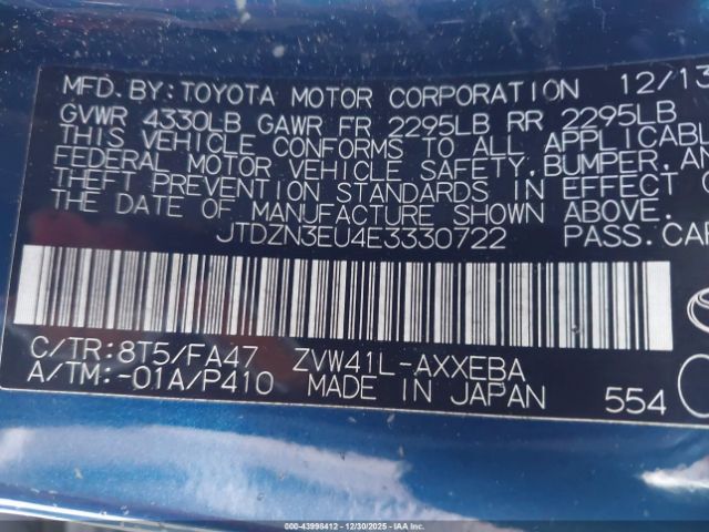 2014 TOYOTA PRIUS V JTDZN3EU4E3330722 Photo 8