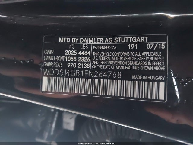 2015 MERCEDES-BENZ CLA 250 WDDSJ4GB1FN264768 Photo 8