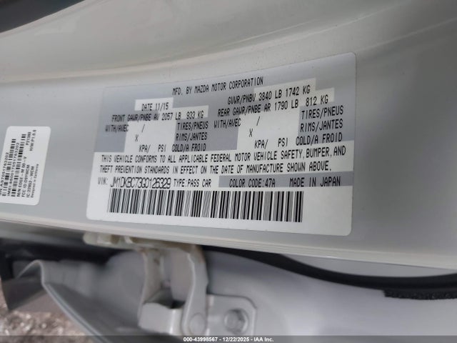 2016 MAZDA CX-3 JM1DKBC73G0126329 Photo 8