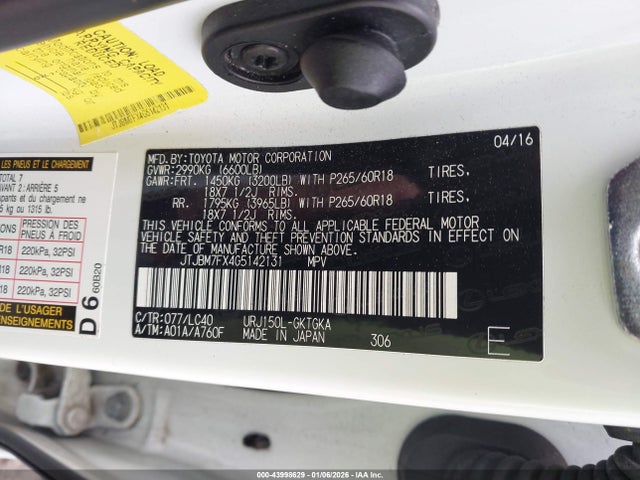2016 LEXUS GX 460 JTJBM7FX4G5142131 Photo 8