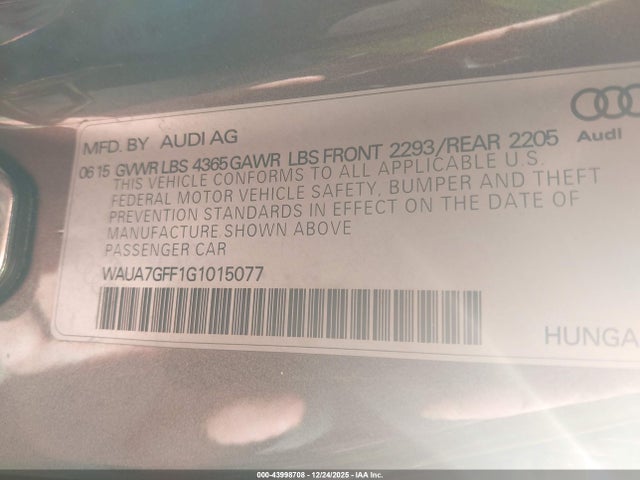 2016 AUDI A3 WAUA7GFF1G1015077 Photo 8