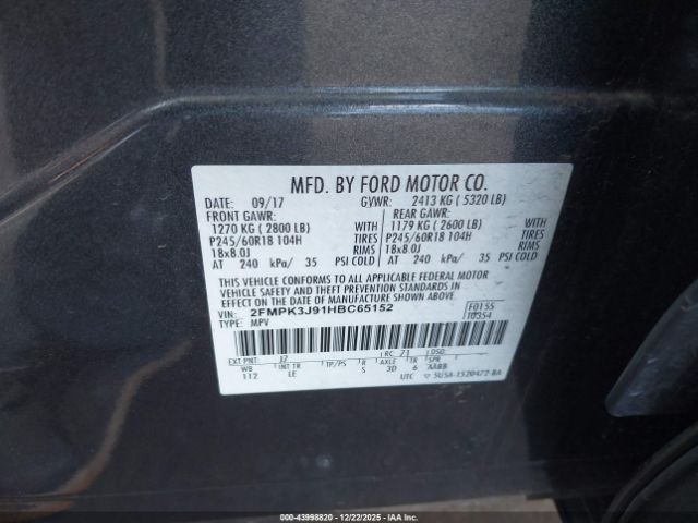 2017 FORD EDGE 2FMPK3J91HBC65152 Photo 8