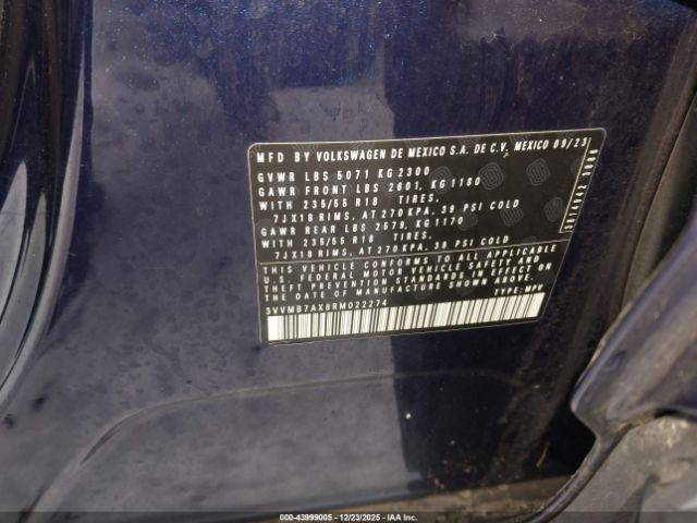 2024 VOLKSWAGEN TIGUAN 3VVMB7AX8RM022274 Photo 8