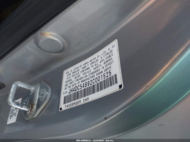 2002 ACURA RSX JH4DC54892C001525 Photo 8