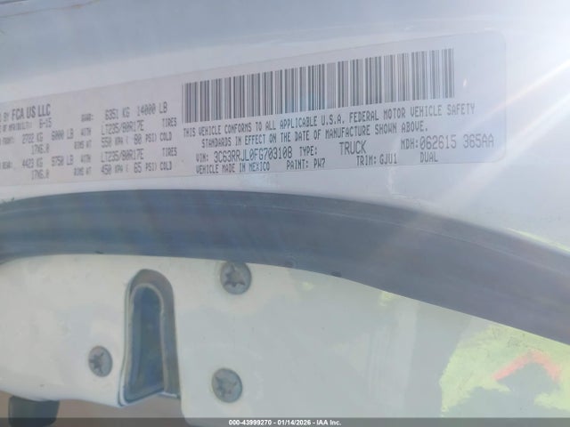 3C63RRJL0FG703108 RAM 3500 Laramie
