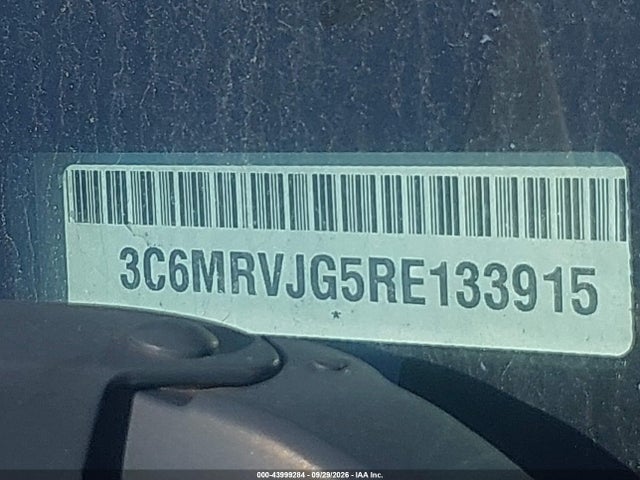 43999284 :رقم المزاد ، 3C6MRVJG5RE133915 vin ، 2024 Ram Promaster 3500 مزاد بيع