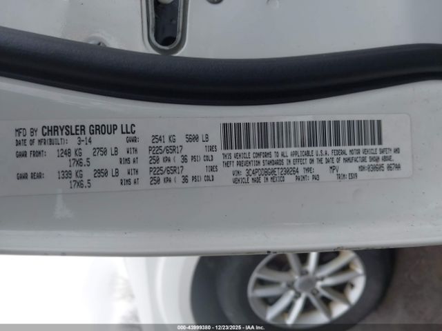 2014 DODGE JOURNEY 3C4PDDBG0ET230264 Photo 8
