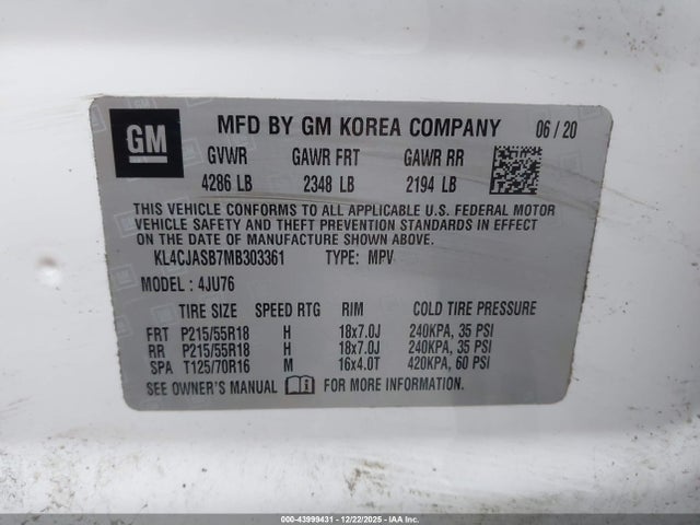 Buick Encore Fwd Preferred 2021 KL4CJASB7MB303361 Image 9
