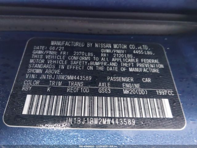 2021 NISSAN ROGUE SPORT JN1BJ1BW2MW443589 Photo 8