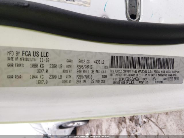 2017 JEEP COMPASS 1C4NJCEB5HD206661 Photo 8