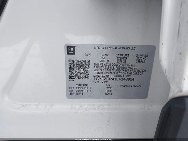 2020 CADILLAC XT4 1GYFZCR41LF148824 Photo 8