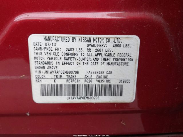 2014 INFINITI Q50 HYBRID JN1AV7AP0EM690796 Photo 8