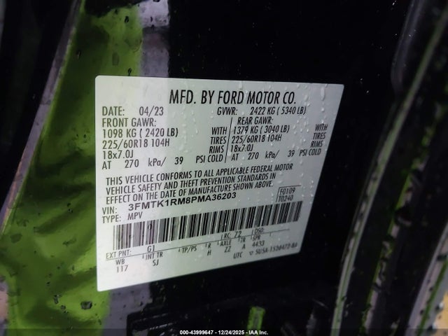 3FMTK1RM8PMA36203 Ford Mustang Mach-e Select