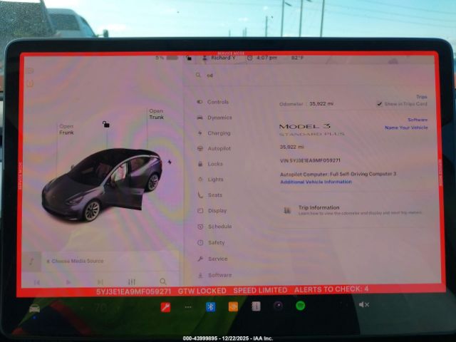 2021 TESLA MODEL 3 5YJ3E1EA9MF059271 Photo 6