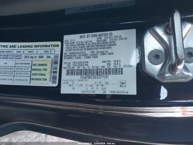 2016 FORD MUSTANG 1FA6P8CF5G5274141 Photo 8