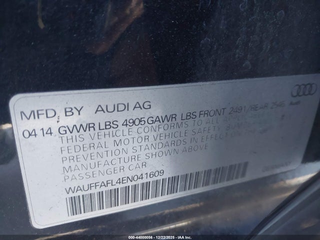 2014 AUDI A4 WAUFFAFL4EN041609 Photo 8