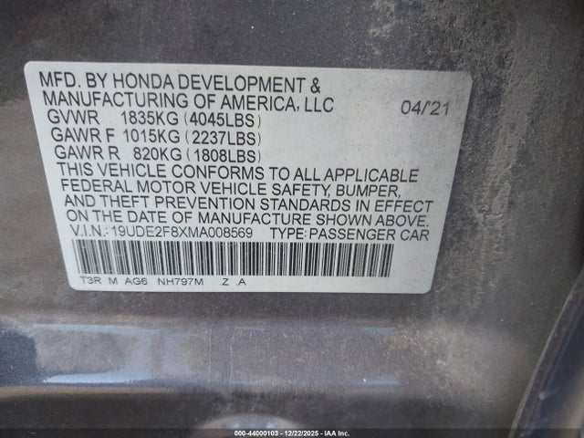 2021 ACURA ILX 19UDE2F8XMA008569 Photo 8