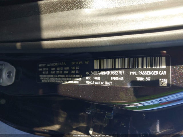 2024 ALFA ROMEO GIULIA ZARFAMBN0R7682797 Photo 8