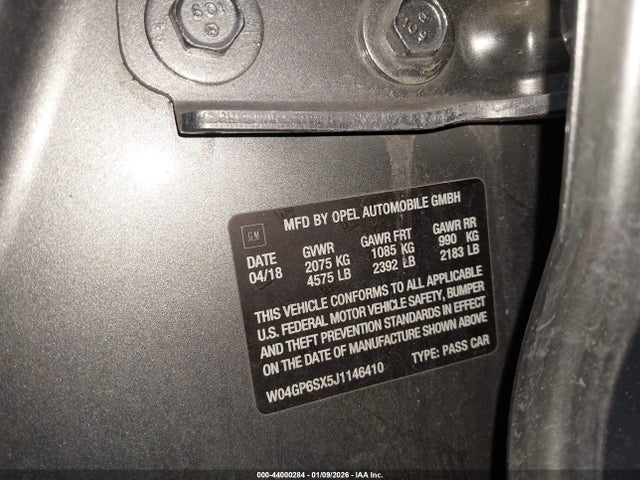 W04GP6SX5J1146410 Buick Regal Sportback Essence