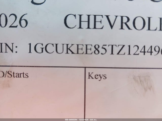 Chevrolet Silverado 1500 2026 1GCUKEE85TZ124496 Image 9