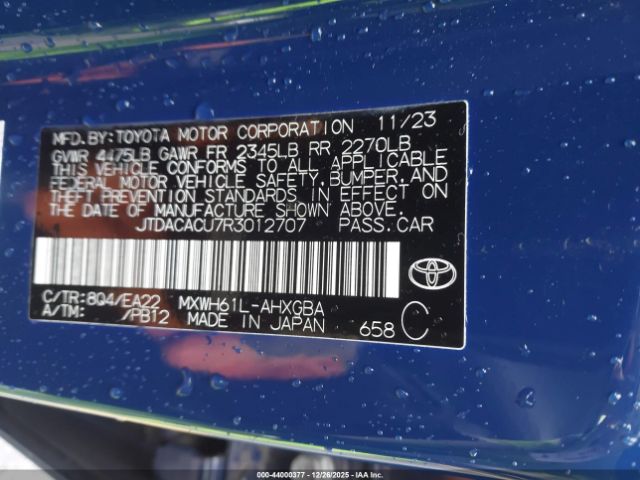 2024 TOYOTA PRIUS PRIME JTDACACU7R3012707 Photo 8