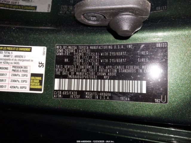 2023 TOYOTA COROLLA CROSS 7MUBAABG0PV070682 Photo 8