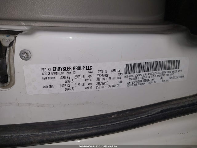 2012 DODGE GRAND CARAVAN 2C4RDGBG4CR364947 Photo 8