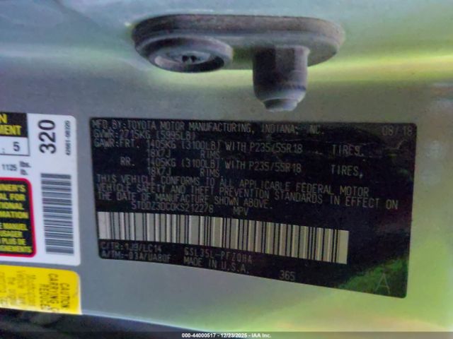 2019 TOYOTA SIENNA 5TDDZ3DC0KS212278 Photo 8