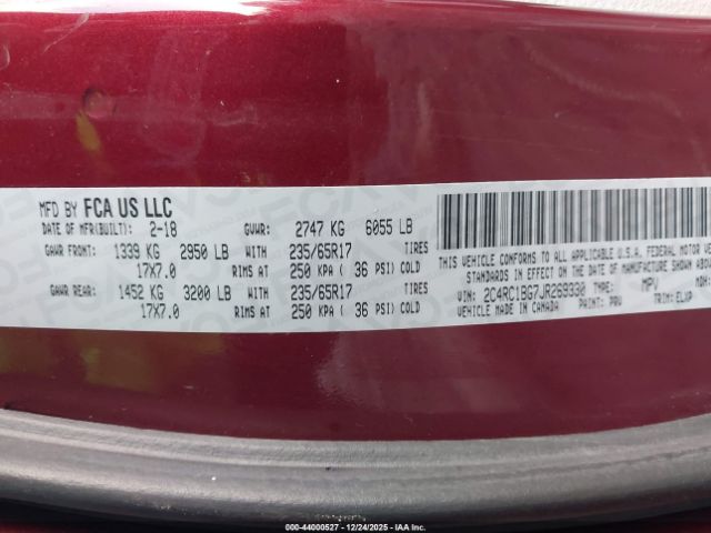 2018 CHRYSLER PACIFICA 2C4RC1BG7JR269330 Photo 8