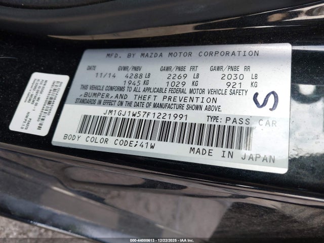2015 MAZDA MAZDA6 JM1GJ1W57F1221991 Photo 8