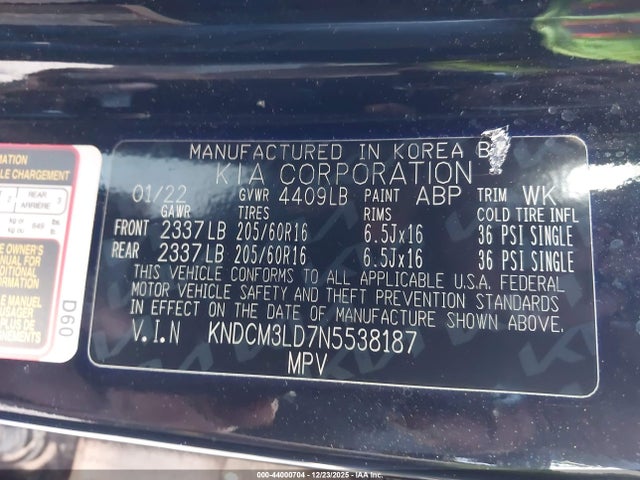 2022 KIA NIRO PLUG-IN HYBRID KNDCM3LD7N5538187 Photo 8