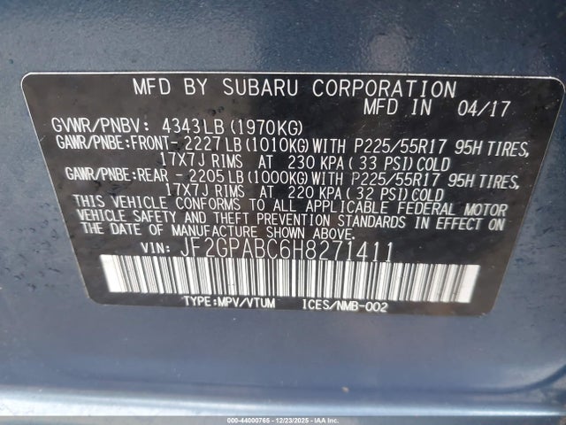 2017 SUBARU CROSSTREK JF2GPABC6H8271411 Photo 8