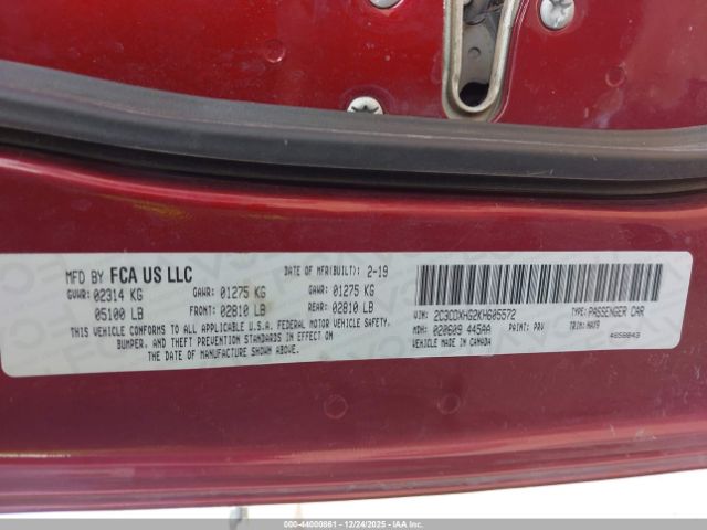 2019 DODGE CHARGER 2C3CDXHG2KH605572 Photo 8