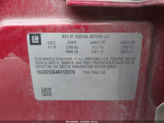 2010 CADILLAC CTS 1G6DE5EG4A0128770 Photo 8