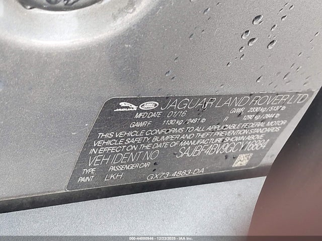 2016 JAGUAR XF SAJBF4BV9GCY16884 Photo 8