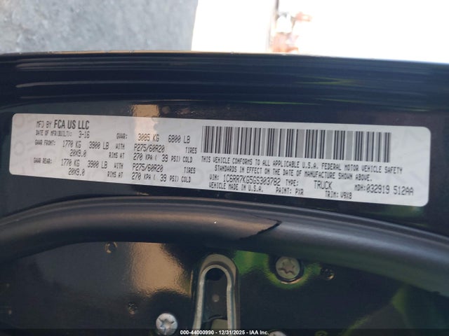 Продажа на аукционе авто 2016 Ram 1500 Express, vin: 1C6RR7KG5GS303782, номер лота: 44000990