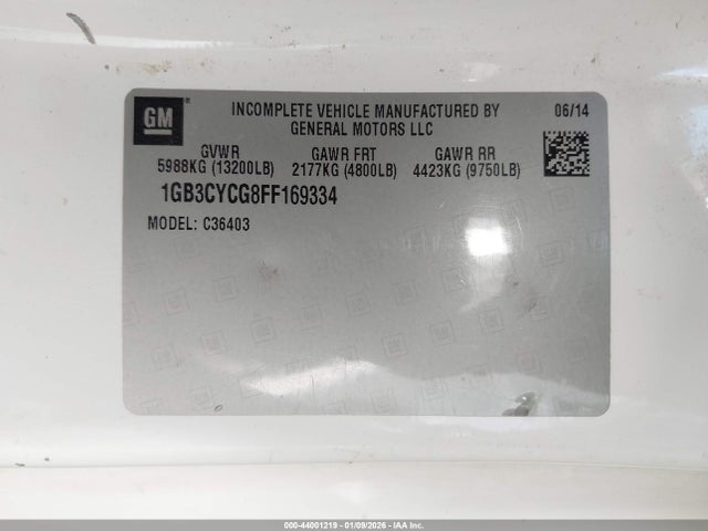 1GB3CYCG8FF169334 Chevrolet Silverado 3500hd Chassis Wt