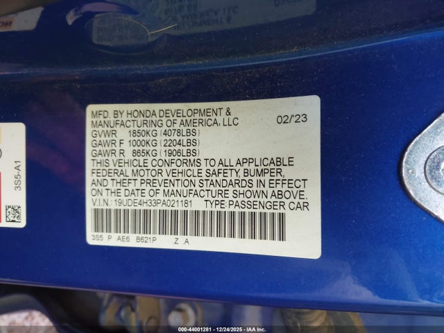 2023 ACURA INTEGRA 19UDE4H33PA021181 Photo 8