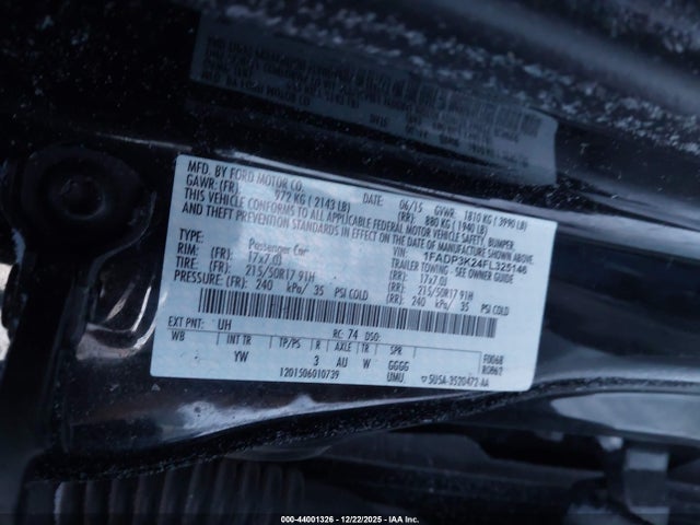 1FADP3K24FL325146 Ford FOCUS SE