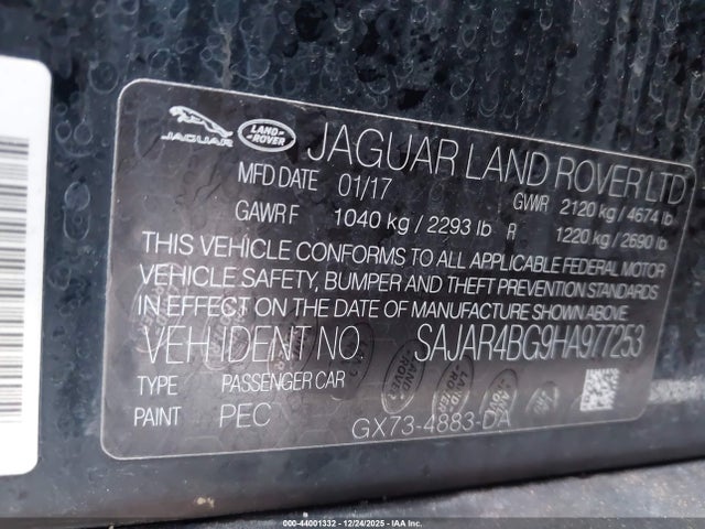2017 JAGUAR XE SAJAR4BG9HA977253 Photo 8